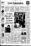 Irish Independent Monday 21 December 1987 Page 1