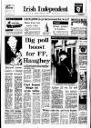 Irish Independent Monday 08 February 1988 Page 1