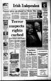 Irish Independent Friday 21 October 1988 Page 1