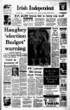 Irish Independent Monday 14 November 1988 Page 1