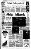 Irish Independent Monday 16 January 1989 Page 1