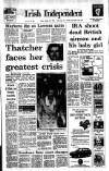 Irish Independent Friday 27 October 1989 Page 1