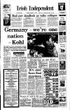 Irish Independent Saturday 11 November 1989 Page 1