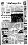 Irish Independent Saturday 18 November 1989 Page 1
