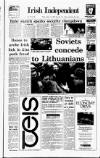 Irish Independent Friday 12 January 1990 Page 1