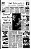 Irish Independent Saturday 24 November 1990 Page 1