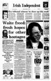 Irish Independent Tuesday 19 November 1991 Page 1