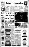 Irish Independent Friday 10 January 1992 Page 1