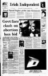 Irish Independent Saturday 21 March 1992 Page 1