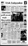 Irish Independent Thursday 23 April 1992 Page 1