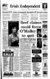 Irish Independent Tuesday 30 June 1992 Page 1