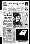 Irish Independent Saturday 26 September 1992 Page 1
