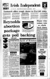 Irish Independent Thursday 22 October 1992 Page 1