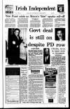 Irish Independent Thursday 07 January 1993 Page 1