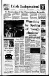 Irish Independent Monday 11 January 1993 Page 1