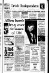 Irish Independent Thursday 14 January 1993 Page 1