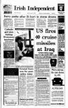 Irish Independent Monday 18 January 1993 Page 1