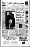 Irish Independent Monday 06 December 1993 Page 1