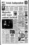 Irish Independent Saturday 15 January 1994 Page 1