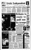 Irish Independent Monday 27 February 1995 Page 1