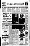 Irish Independent Wednesday 22 March 1995 Page 1