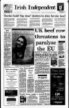 Irish Independent Wednesday 22 May 1996 Page 1