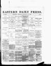 Eastern Daily Press Monday 27 January 1890 Page 1