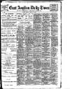 East Anglian Daily Times Tuesday 18 February 1908 Page 1