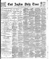 East Anglian Daily Times Wednesday 11 November 1908 Page 1