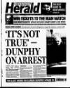 Evening Herald (Dublin) Thursday 08 November 2001 Page 1