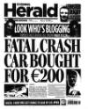 Evening Herald (Dublin) Friday 02 January 2009 Page 1