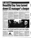 52 WEDNESDAY 7 JANUARY 2009 EVENING HERALD Beautiful Day Tony turned down U 2 manager's cheque
