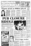 Northwich Chronicle Thursday 28 October 1982 Page 1