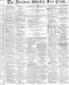 Aberdeen Weekly Free Press Saturday 17 August 1872 Page 1