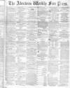 Aberdeen Weekly Free Press Saturday 09 November 1872 Page 1