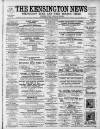 Kensington News and West London Times Saturday 29 October 1881 Page 1