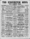 Kensington News and West London Times Saturday 03 March 1888 Page 1