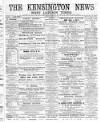 Kensington News and West London Times Saturday 26 January 1889 Page 1