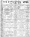 Kensington News and West London Times Saturday 25 May 1895 Page 1