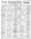 Kensington News and West London Times Saturday 07 September 1895 Page 1