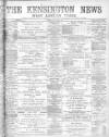 Kensington News and West London Times Saturday 21 September 1895 Page 1