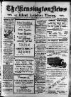 Kensington News and West London Times Friday 04 July 1919 Page 1