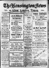 Kensington News and West London Times Friday 14 November 1919 Page 1