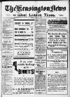 Kensington News and West London Times Friday 17 June 1921 Page 1