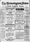 Kensington News and West London Times Friday 29 July 1921 Page 1