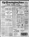 Kensington News and West London Times Friday 11 August 1933 Page 1