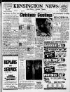 Kensington News and West London Times Friday 22 December 1961 Page 1