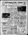 Kensington News and West London Times Friday 07 December 1962 Page 1