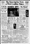 Kensington News and West London Times Friday 16 January 1970 Page 1