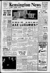 Kensington News and West London Times Friday 06 November 1970 Page 1